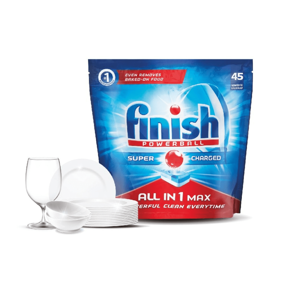 Finish Powerball All-in-1 Max Dishwasher Tablets - 45 Tablets 3059946160160 only5pounds-com