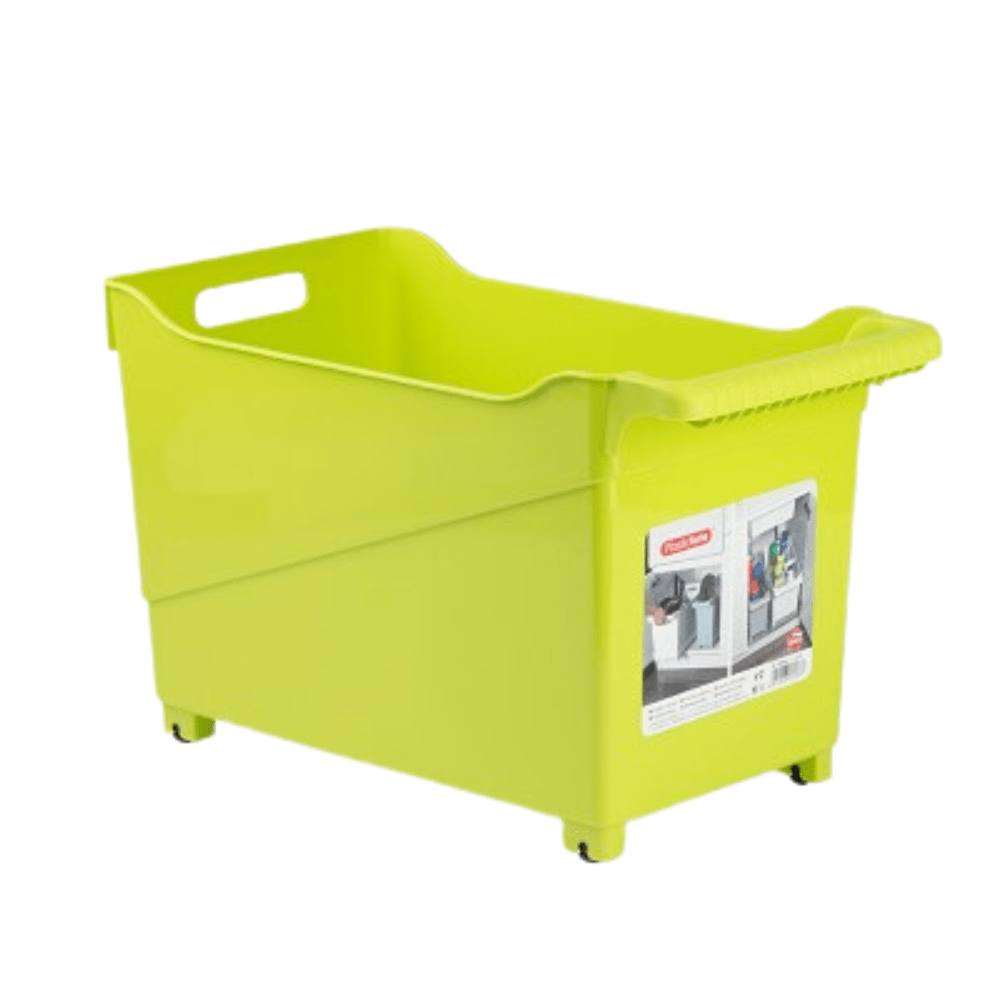 24cm Multi Function Storage Trolley - Assorted Colours Green 8414926475767 only5pounds-com