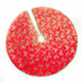 80cm Glitter Tree Skirt - Mistletoe 5056150210764 only5pounds-com