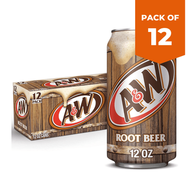 A&W Root Beer Soda 335ml Pack of 12 only5pounds-com
