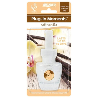 Airpure Electric Plug-In Moments Refill - Soft Vanilla - 20ml 5060194136904 only5pounds-com