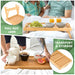 Bamboo Serving Tray With Foldable Legs - 30 x 50cm 5056536103567 only5pounds-com