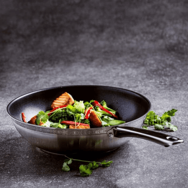 BK Allround Satin Stainless Steel Wok with Ceramic Non-Stick Coating - 28cm 8718311318876 only5pounds-com