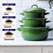 BK Indigo Heritage Round Dutch Oven - 26cm, 5.2L, German Enamelled Casserole with Lid - Green 4895156659150 only5pounds-com