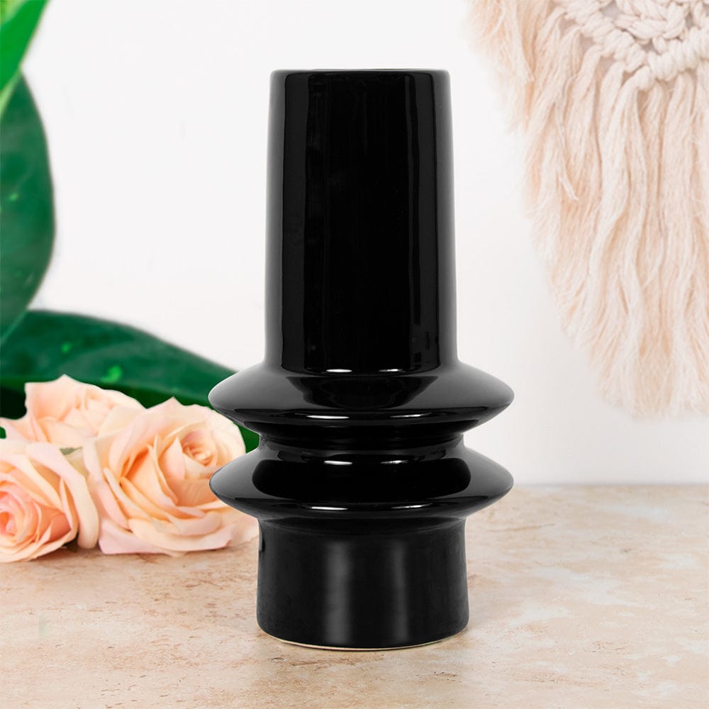 Bubble Vase - 22cm - Assorted Colours Black 5010792487724 only5pounds-com