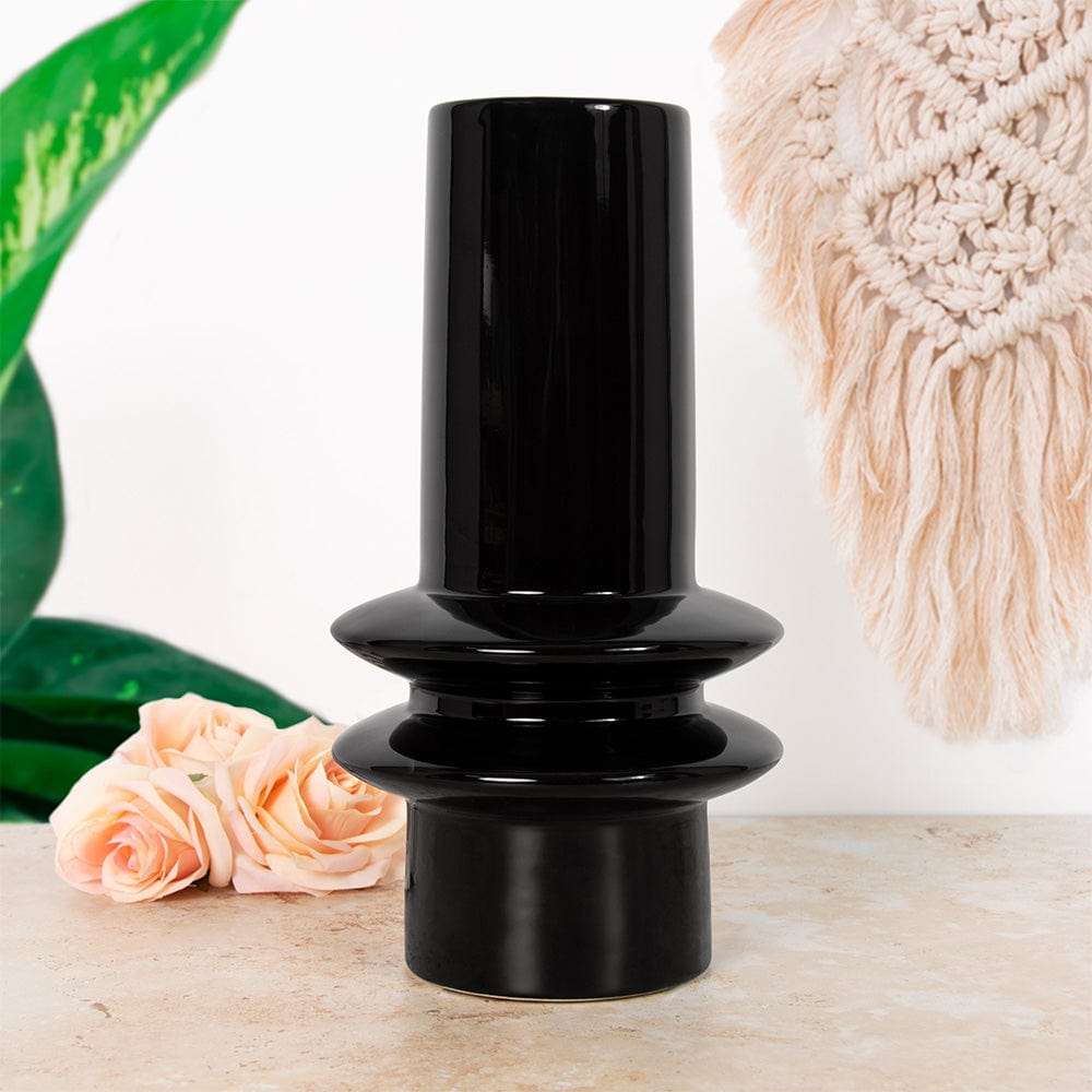 Bubble Vase - 30cm - Assorted Colours Black 5010792487731 only5pounds-com