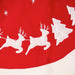 Christmas Tree Skirt with Santa and Sleigh - Red and White - 91cm 5050882311201 only5pounds-com
