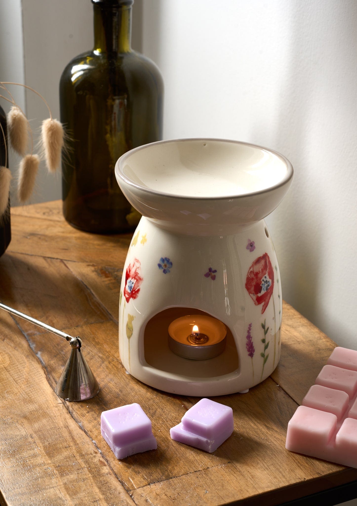 Country Life Poppy Ceramic Wax & Oil Warmer 5010792480121 only5pounds-com
