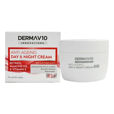 Derma V10 50Ml Anti Ageing Day&Night Crm 5060337729819 only5pounds-com