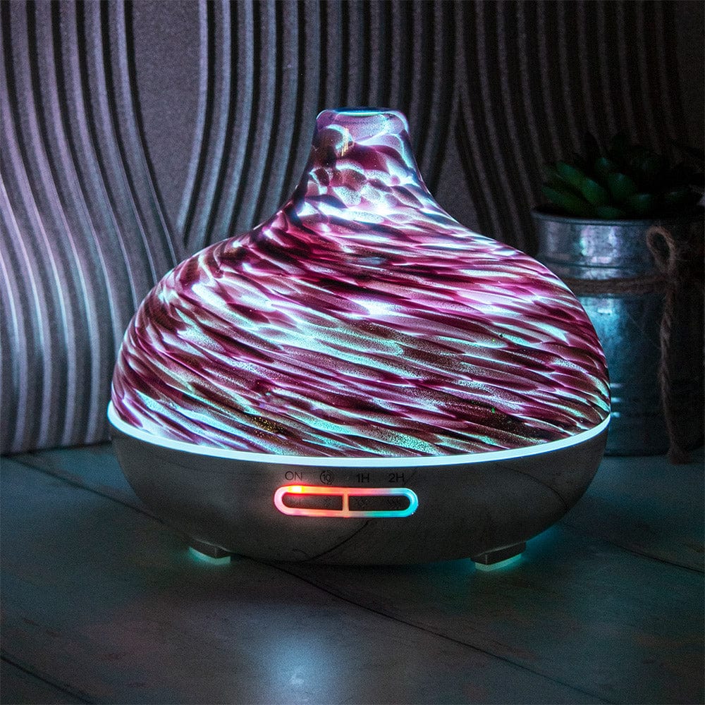 Desire Aroma Diffuser - Bluetooth Speaker - Black Ripples 5010792460376 only5pounds-com