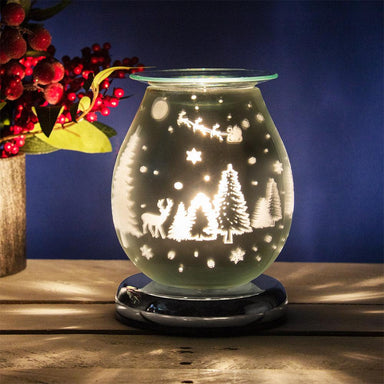 Desire Aroma Lamp - Christmas Scene - Silver 5010792524504 only5pounds-com
