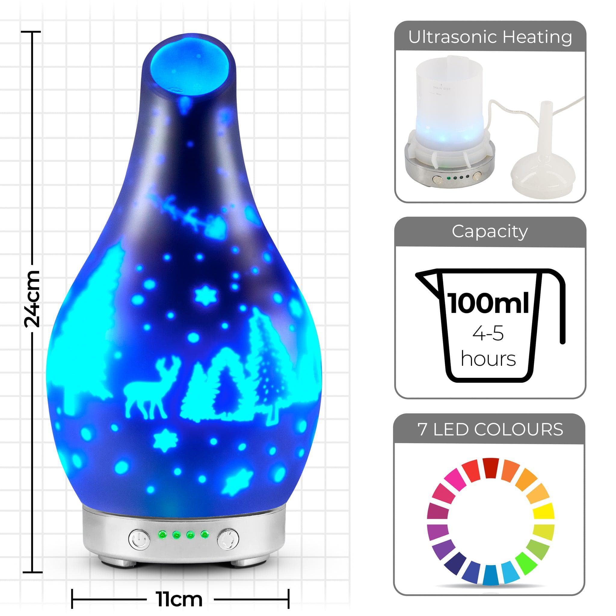 Desire Christmas Colour Changing Aroma Humidifier 5010792524511 only5pounds-com