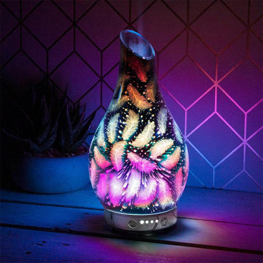 Desire Feathers Colour Changing Aroma Humidifier 5010792475387 only5pounds-com