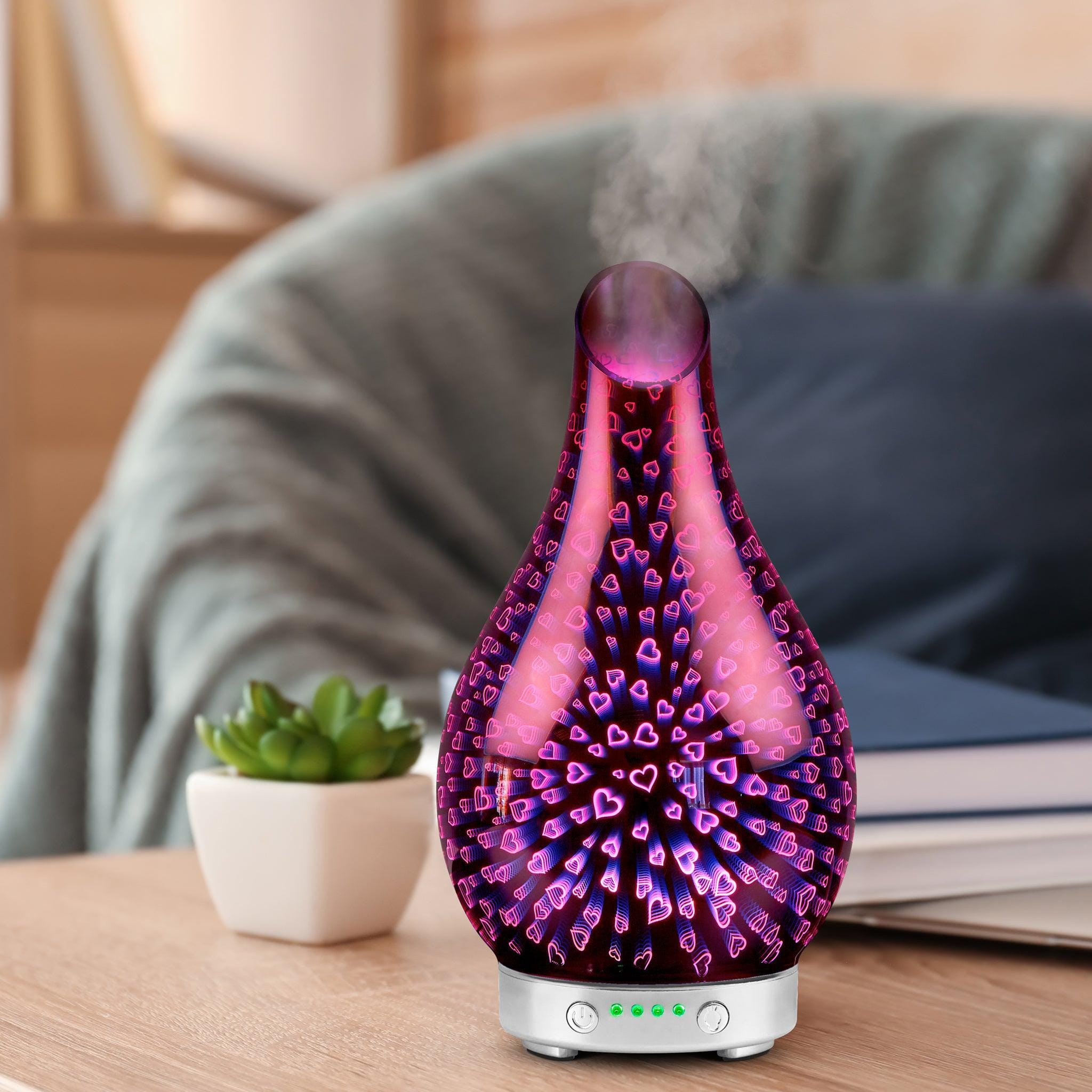 Desire Hearts Colour Changing Aroma Humidifier 5010792463803 only5pounds-com
