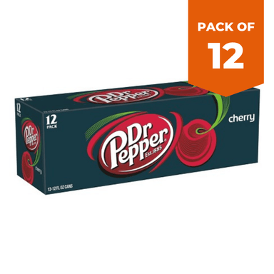 Dr Pepper Cherry Soda 335ml Pack of 12 only5pounds-com