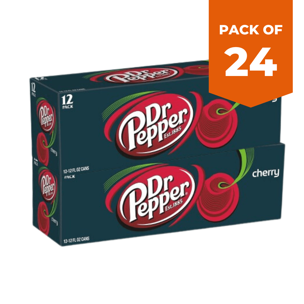 Dr Pepper Cherry Soda 335ml Pack of 24 only5pounds-com