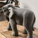 Elephant Figurine - Grey Velvet - Standing 5010792476605 only5pounds-com