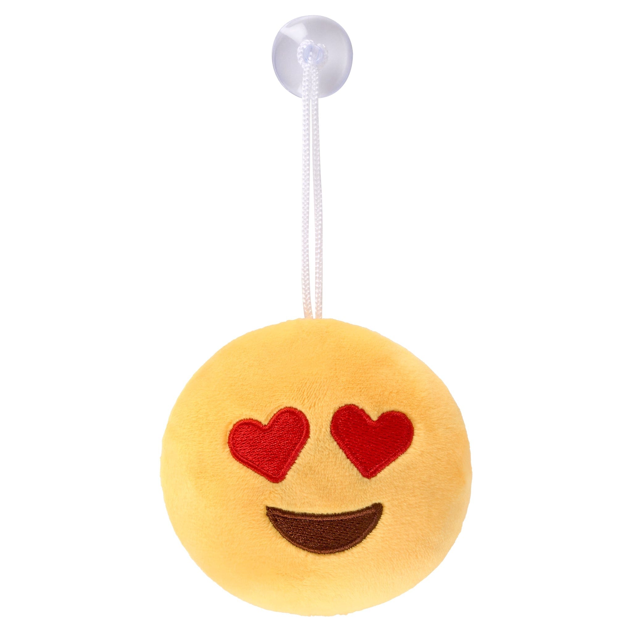 Emoji Plush Suction Cup Car Hangers - Assorted only5pounds-com