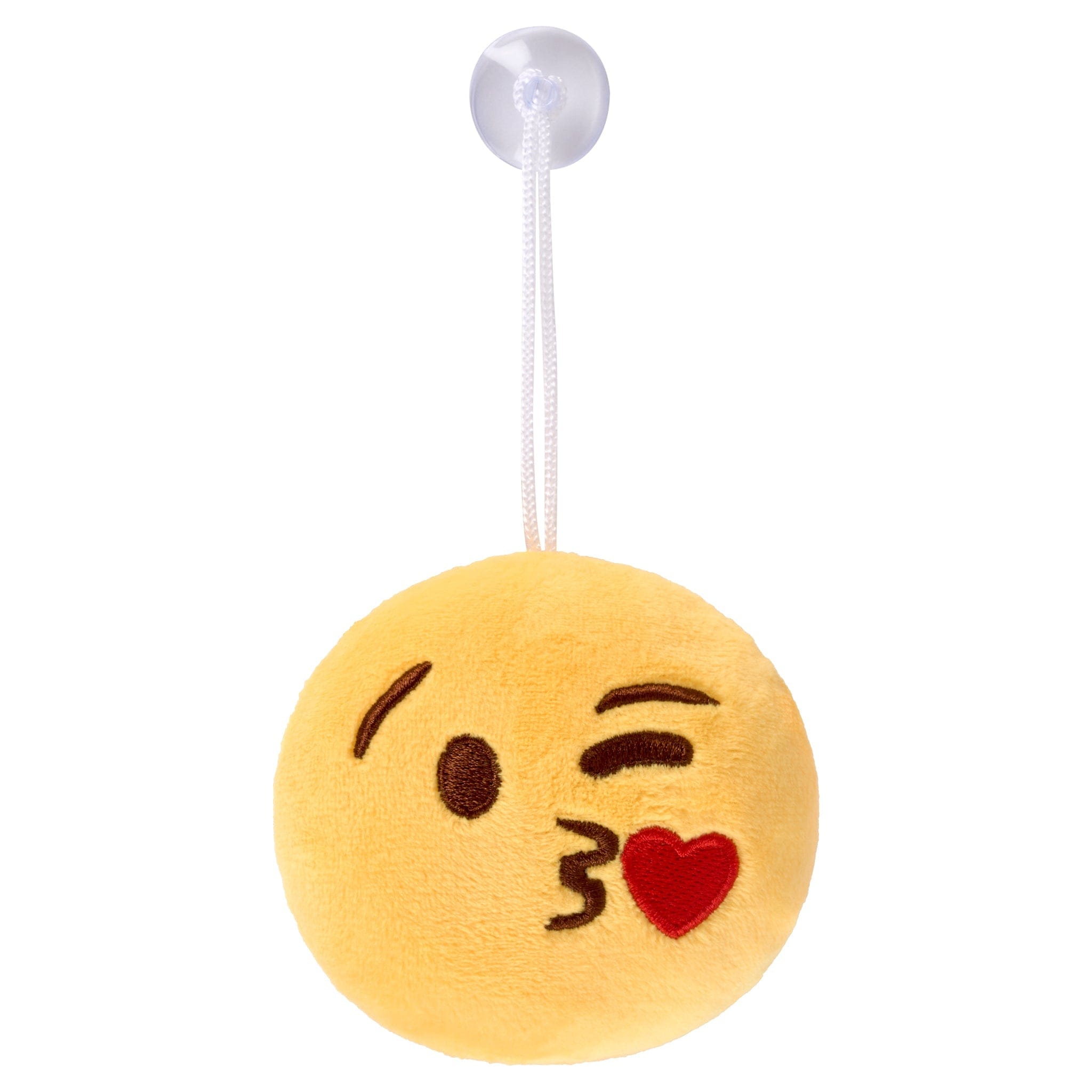 Emoji Plush Suction Cup Car Hangers - Assorted only5pounds-com