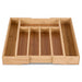 Expandable Bamboo Utensils Cutlery Tray 5056536103574 only5pounds-com
