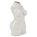 Female Silhouette Body Vase - 29cm - Assorted Colours White 5010792482248 only5pounds-com