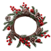 Frosted Christmas Berry Pine Ball Wreath - 35cm 5050565624338 only5pounds-com