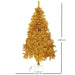 Gold Artificial Fir Christmas Tree - 4-7ft 6ft (180cm) 5056150237006 only5pounds-com