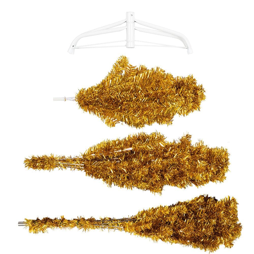 Gold Artificial Fir Christmas Tree - 4-7ft only5pounds-com