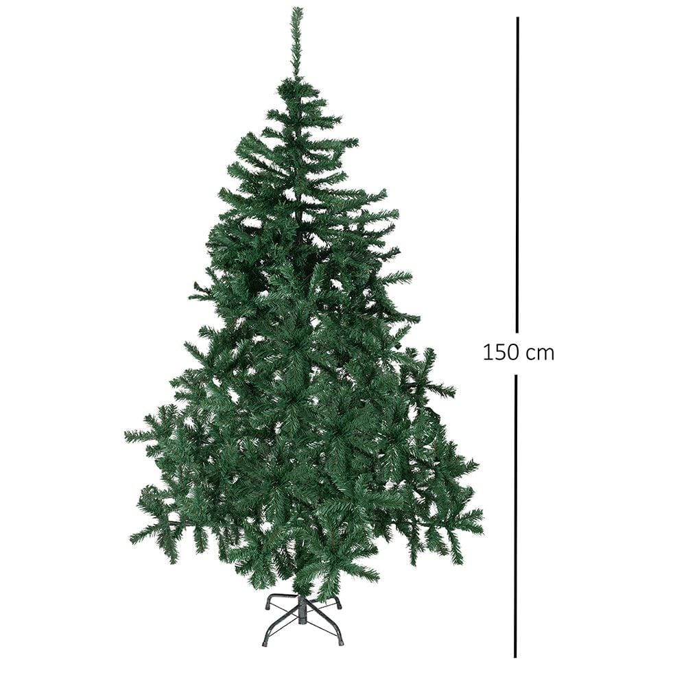 Green Artificial Fir Christmas Tree - 4-7ft 5ft (150cm) 5056150208709 only5pounds-com
