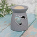 Hearts Wax & Oil Warmer - Assorted Colours Grey 5010792475783 only5pounds-com