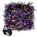 Indoor/Outdoor 8 Function LED Waterproof Cluster Fairy Lights with Green Cable (480 Cluster Lights - 17.5M Cable) - Multicoloured Lights 5056150226420 only5pounds-com