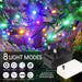 Indoor/Outdoor 8 Function LED Waterproof Cluster Fairy Lights with Green Cable (960 Cluster Lights - 22.5M Cable) - Multicoloured Lights 5056150226482 only5pounds-com