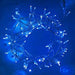 Indoor/Outdoor 8 Function LED Waterproof Fairy Lights with Clear Cable (1000 Lights - 74M Cable) - Blue 8800225812189 only5pounds-com