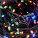Indoor/Outdoor 8 Function LED Waterproof Fairy Lights with Green Cable (600 Lights - 46M Cable) - Multicoloured Lights 8800225810819 only5pounds-com