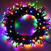 Indoor/Outdoor 8 Function LED Waterproof Fairy Lights with Green Cable (600 Lights - 46M Cable) - Multicoloured Lights 8800225810819 only5pounds-com