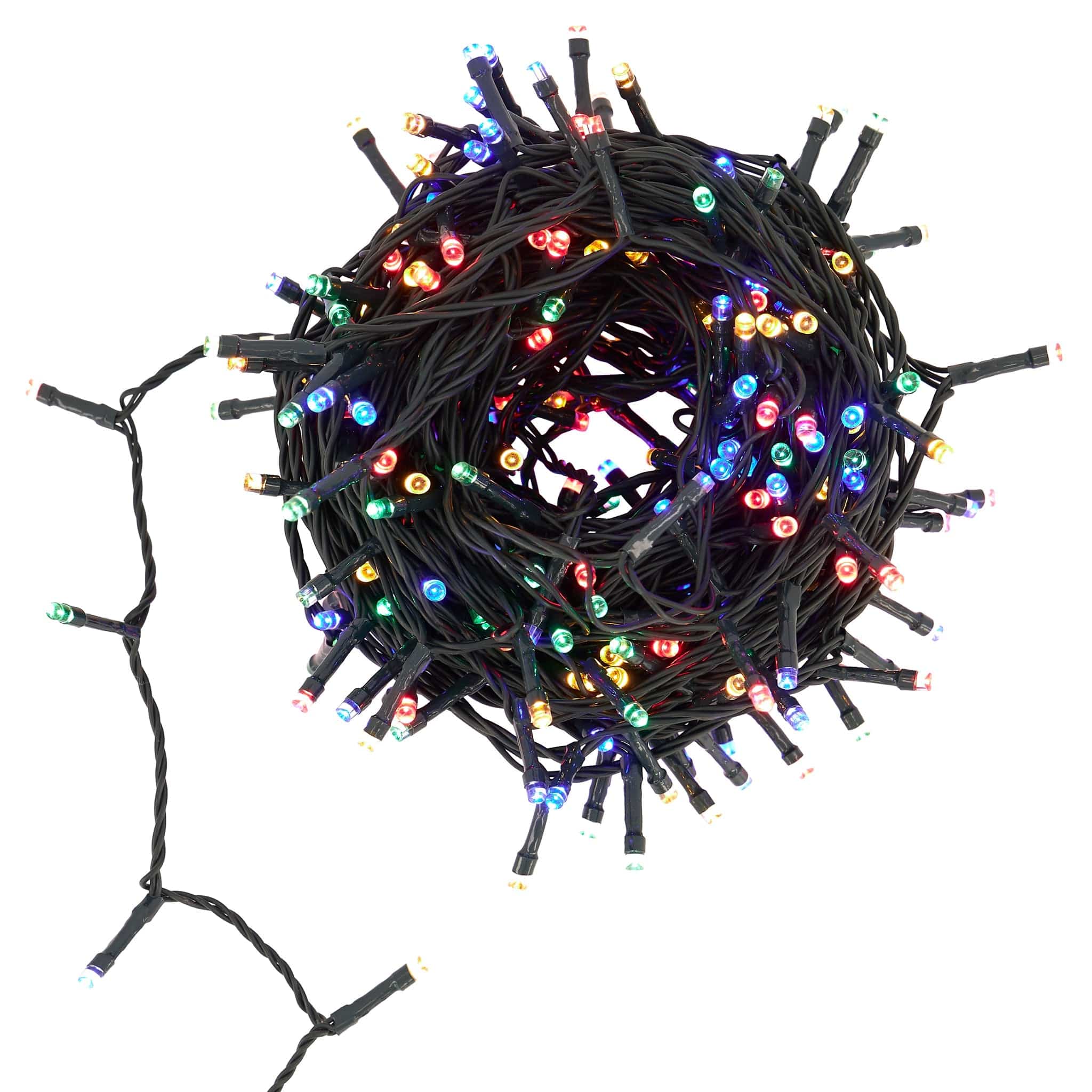 Indoor/Outdoor 8 Function LED Waterproof Fairy Lights with Green Cable (800 Lights - 60M Cable) - Multicoloured 8800225811649 only5pounds-com