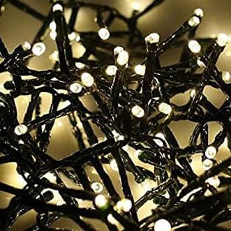 Indoor/Outdoor Static LED Waterproof Fairy Lights with Green Cable (200) - Warm White 8800225807239 only5pounds-com