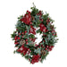 Ivy, Berries & Bows Artificial Christmas Wreath - 40cm only5pounds-com