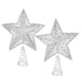 Large Silver Glitter Star Tree Topper - Assorted 5050565626165 only5pounds-com