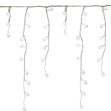 LED Indoor & Outdoor Snowing Icicle Lights with White Cable (480 Lights) - White Lights 8800228217233 only5pounds-com