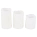 LED Remote Control Vanilla Wax Candles - 3 Pack only5pounds-com
