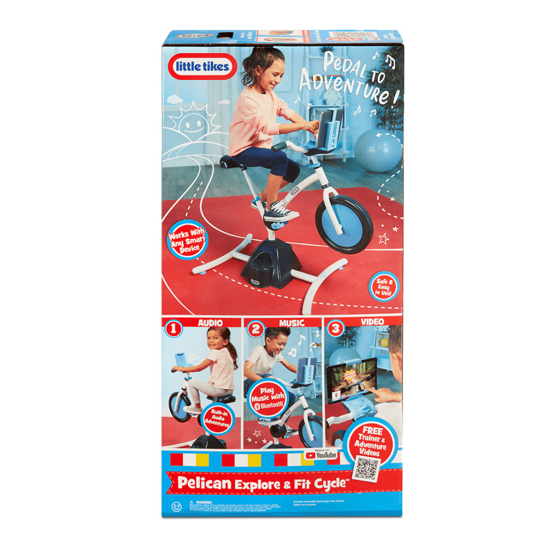 Little Tikes Pelican Explore & Fit Cycle - Exciting Spin Class for Kids with Bluetooth Speaker 50743657917 only5pounds-com