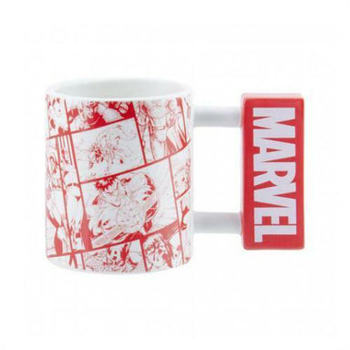 Marvel Logo Shaped Tea and Coffee Mug 5055964767129 only5pounds-com