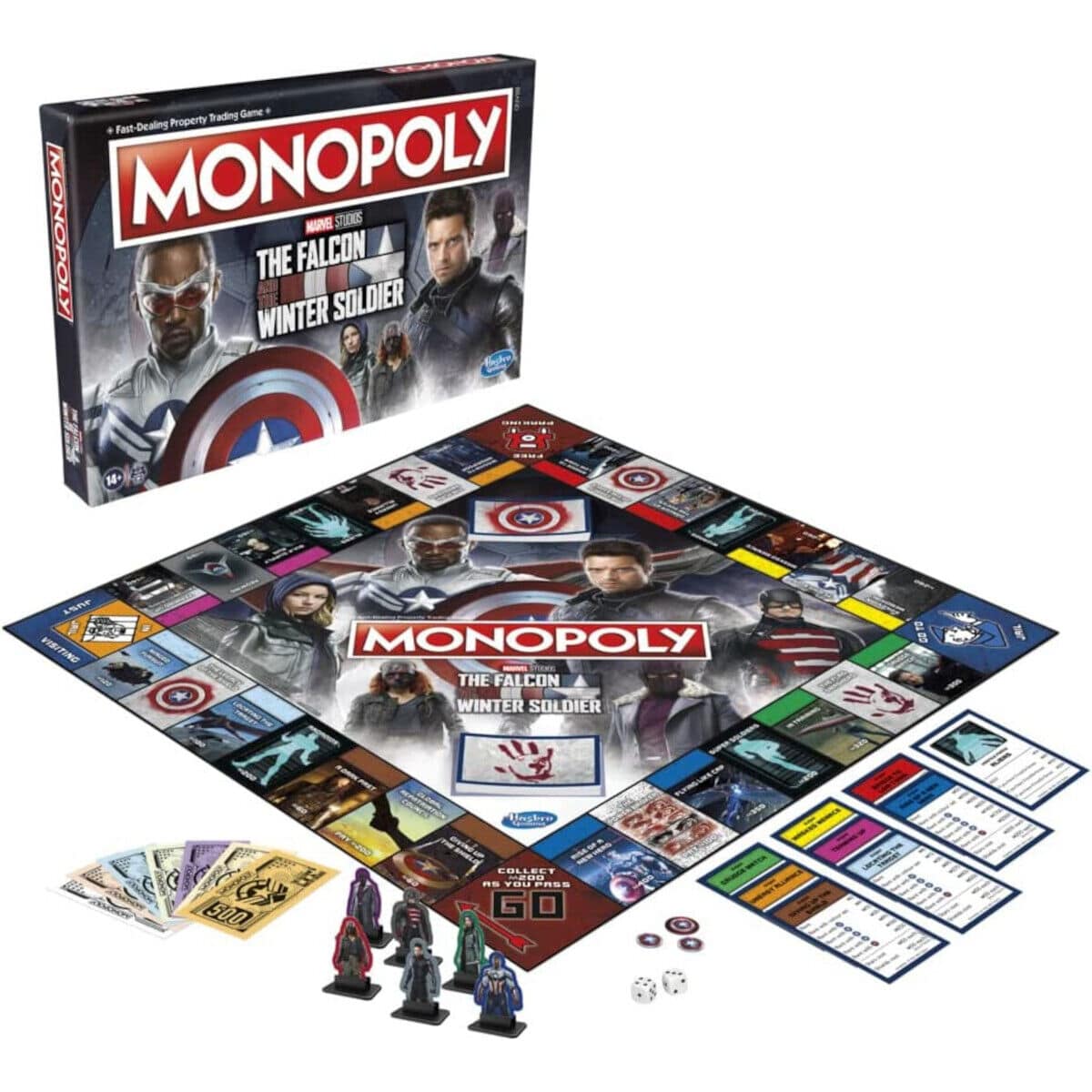 Monopoly Board Game - Marvel Studios The Falcon and The Winter Soldier Edition 5010993990269 only5pounds-com