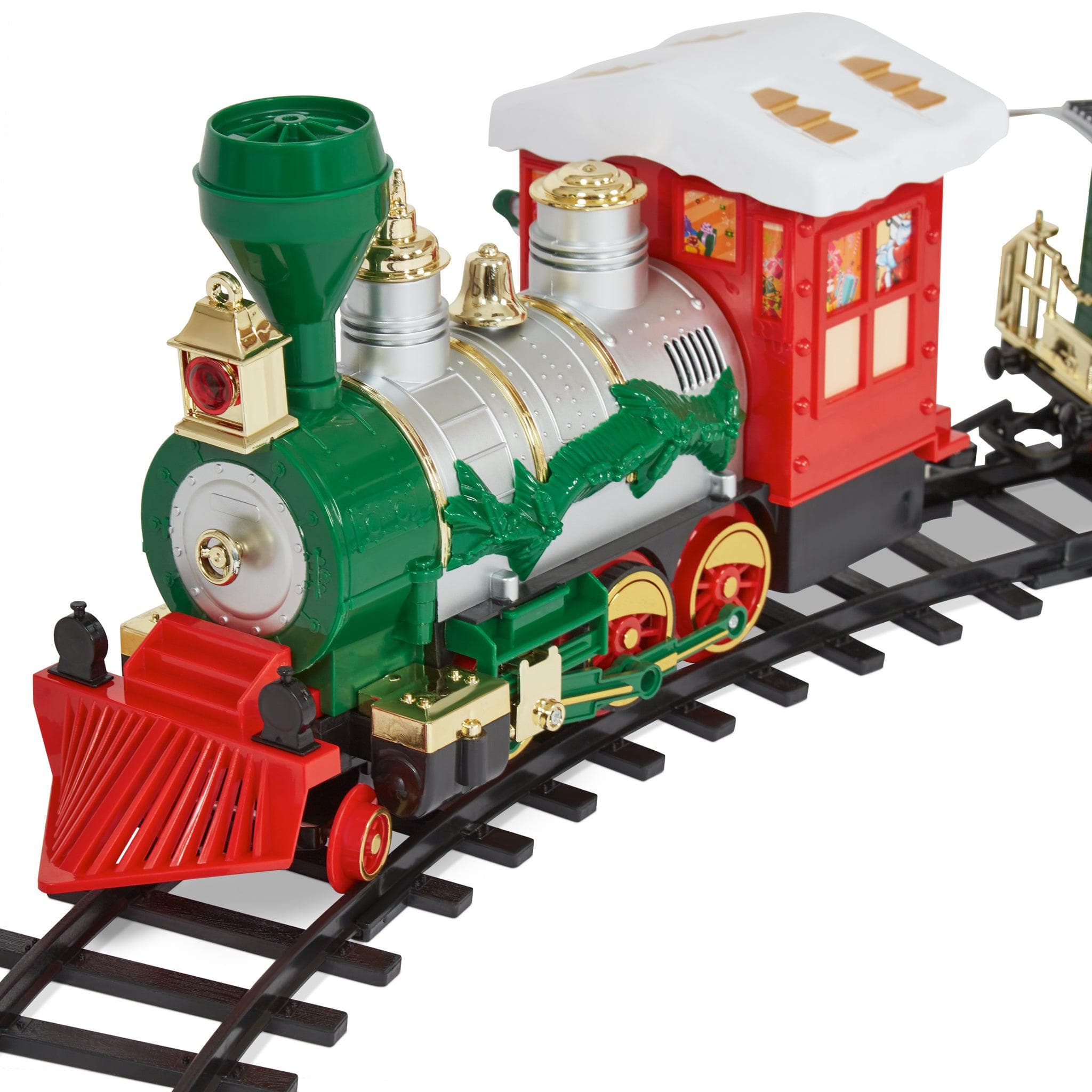 Musical Festive Christmas Train Set With Santas Sleigh - 260cm 4088600326139 only5pounds-com