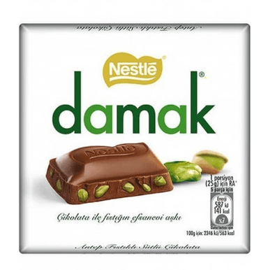 Nestle Damak Milk Chocolate & Pistachios - 60g 8690632994055 only5pounds-com