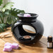 Oval Wax & Oil Warmer - Assorted Colours Black 5010792480886 only5pounds-com