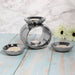 Oval Wax & Oil Warmer Set - Assorted Colours Silver 5010792476803 only5pounds-com