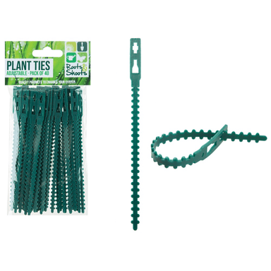 Pack Of 40 Adjustable Plant Ties 5050565576521 only5pounds-com