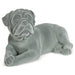 Pug Figurine - Grey Velvet - Lying 5010792476544 only5pounds-com